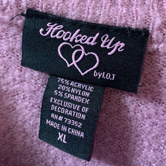 Hooked up by I.O.T. sweater sweatshirt long sleeve shirt blouse top size XL EUC - Picture 6 of 6